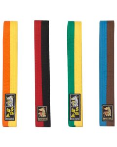 Budo Band-240 cm-Zwart / Rood